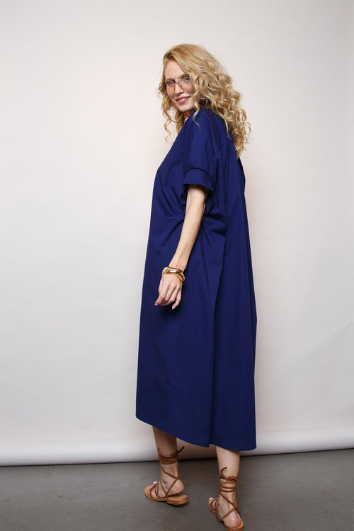 Emily Hemdblusenkleid loose Style navy