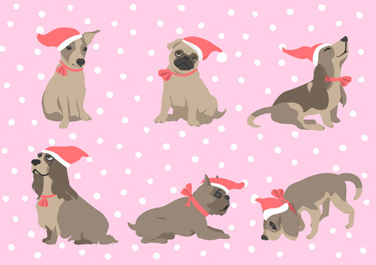 Postkarte "Dogs Xmas"