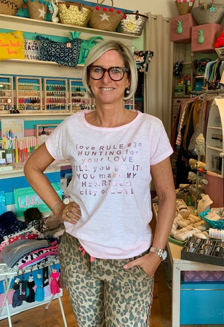 farbe:Soft-pink | T Shirt Love Rules