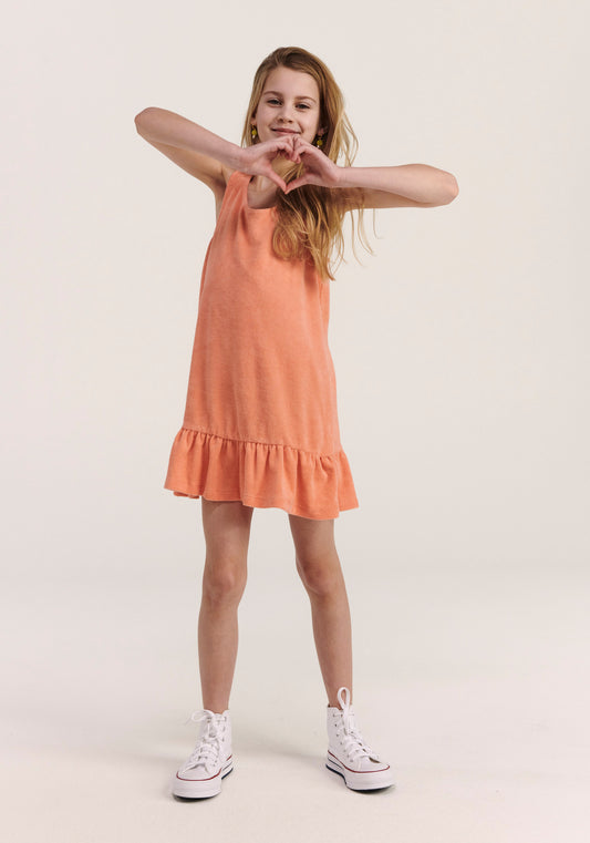 Dress Frottee Rome coral