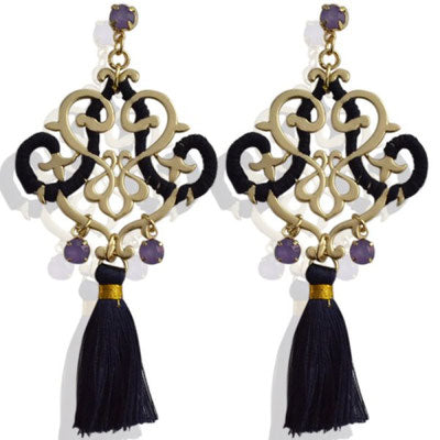 farbe:Schwarz | Ohrringe Big Romance