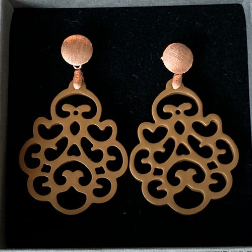 farbe:Braun | Ohrringe Orchid