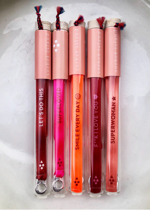 Sorbet Satin Bracelets Summer 21 f**k I love you