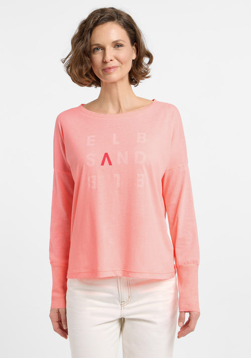 Elbsand Shirt loose Ingiara neon coral