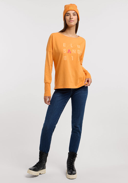 Elbsand Shirt loose Ingiara sunset orange