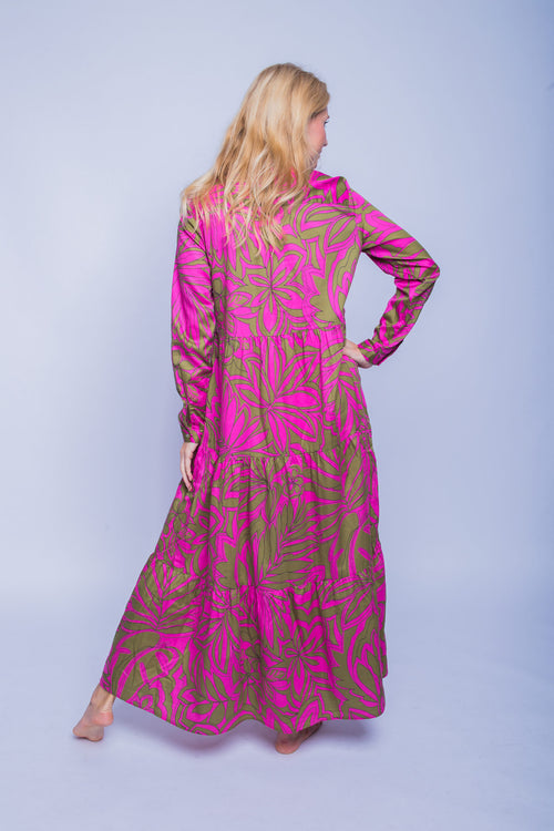Maxidress Pink Jungle