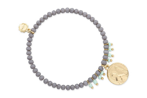 farbe:Grau | Armband Tibet