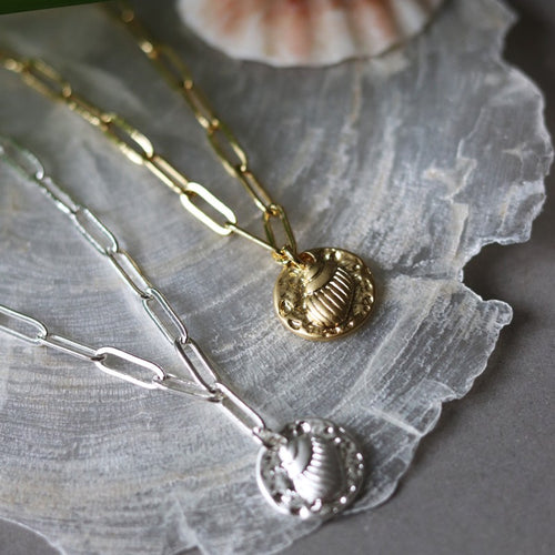 farbe:Gold | Gliederkette Muschel