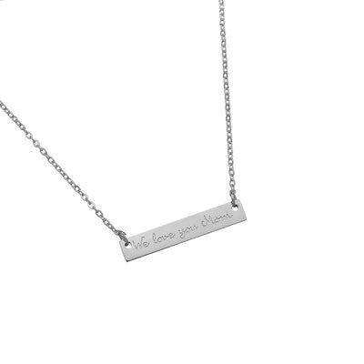 farbe:Silber | Kette We love you mom