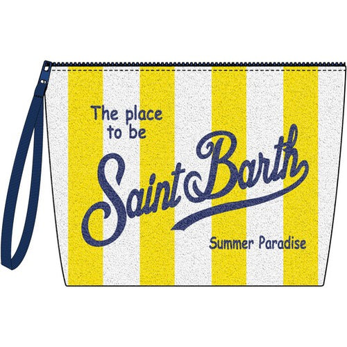 Aline Pochette Sponge Stripes yellow/white