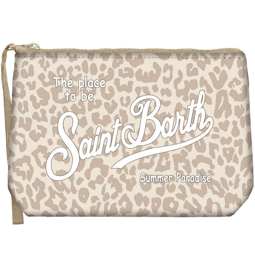 Aline Pochette Sponge Pastell Leopard beige