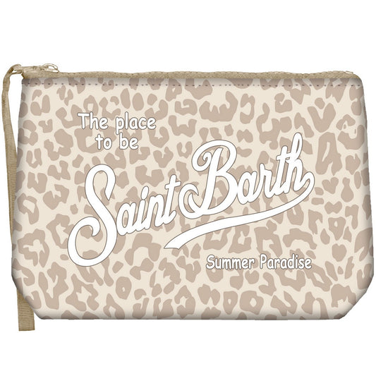 Aline Pochette Sponge Pastell Leopard beige