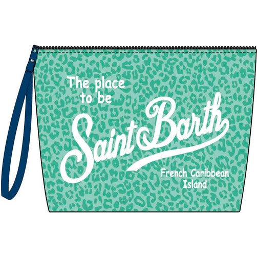 Aline Pochette Sponge Pastell Leopard mint