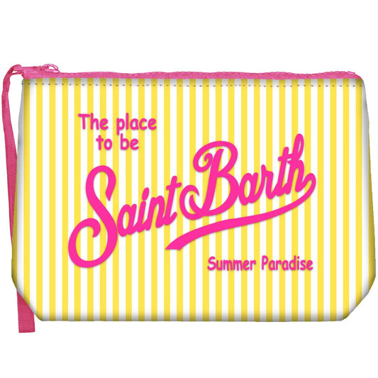 Aline Pochette Sponge Mini Stripes yellow/pink