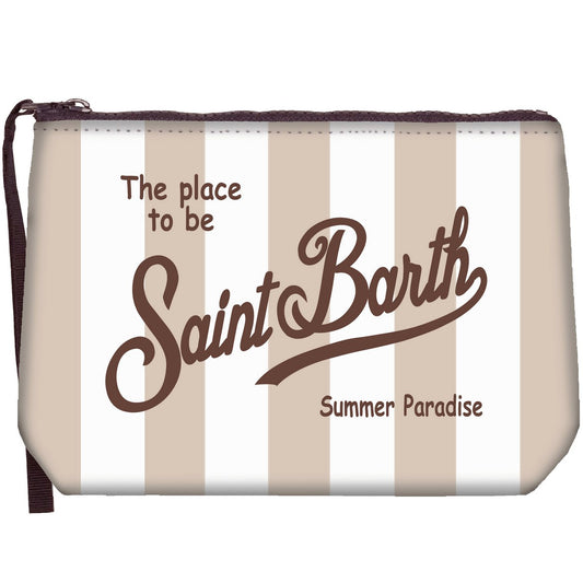 Aline Pochette Sponge Pop Stripes Beige/White
