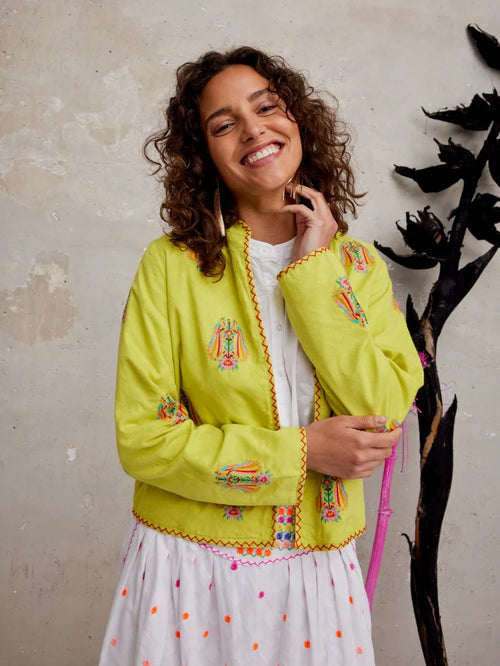 Basil Jacket Lime Parrot