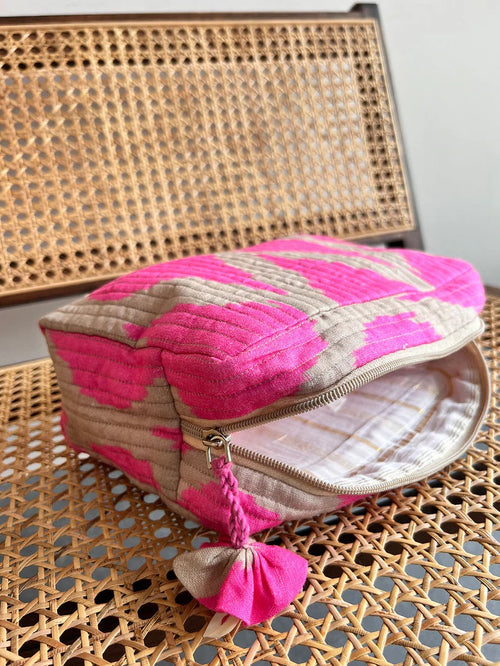 Cosmetic Bag Ikat pink