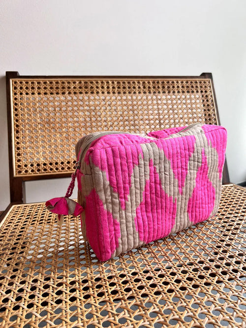 Cosmetic Bag Ikat pink