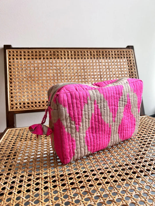 Cosmetic Bag Ikat pink