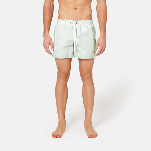 Short  medium 14 inch shy green