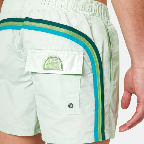 Short  medium 14 inch shy green