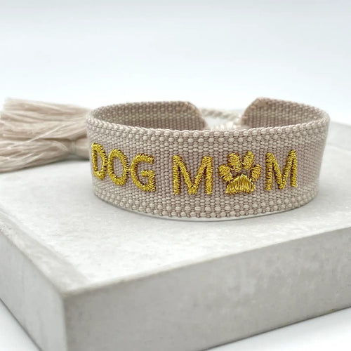 Webarmband "Dog Mom"