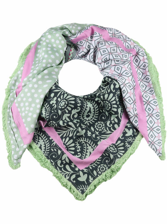 nachhaltiges Dreieckstuch "The Four" green