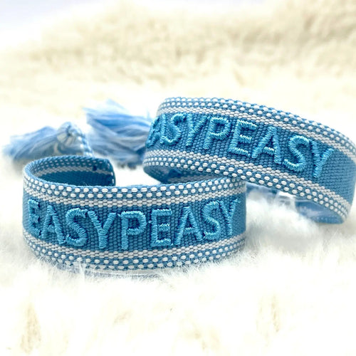 Webarmband "Easy Peasy"
