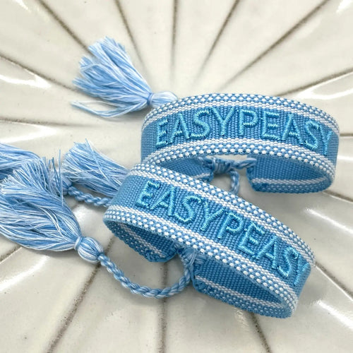 Webarmband "Easy Peasy"