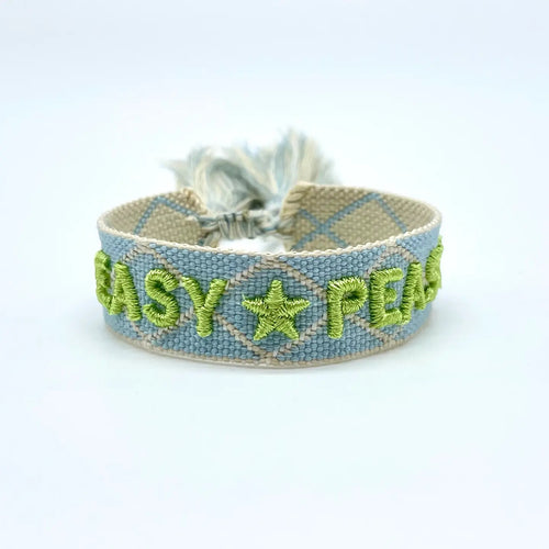 Webarmband "Easy Peasy"