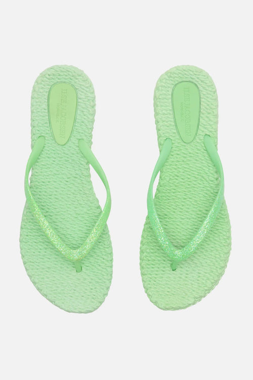 Ilse Jacobsen Flip Flops Glitter bright green