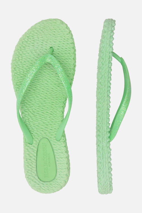 Ilse Jacobsen Flip Flops Glitter bright green