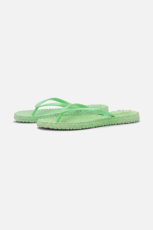 Ilse Jacobsen Flip Flops Glitter bright green