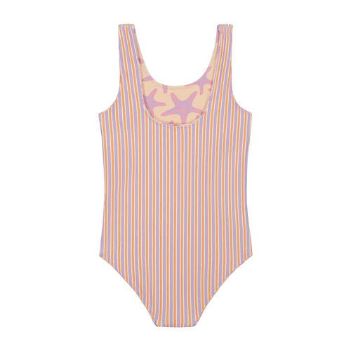 Girls Badeanzug reversible Striped Starfish