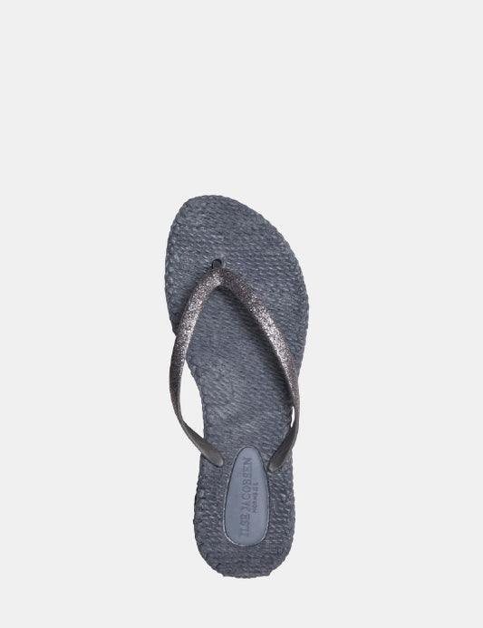 Ilse Jacobsen Flip Flops Glitter grey