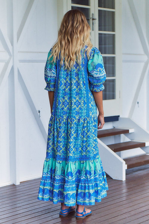 Maxi Dress FLounder by the Sea