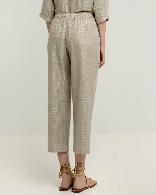 Hose Cross light grey/gold