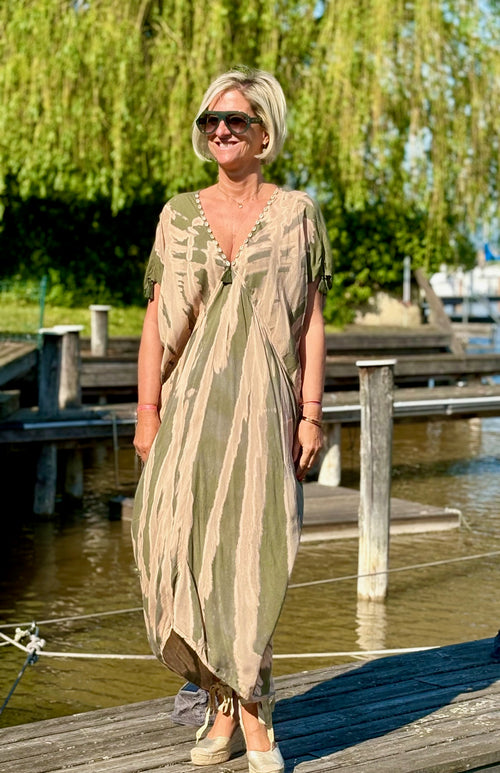 Kaftan Seashell Dye Stripes