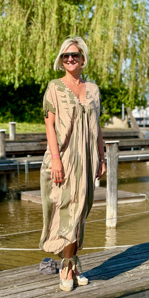 Kaftan Seashell Dye Stripes