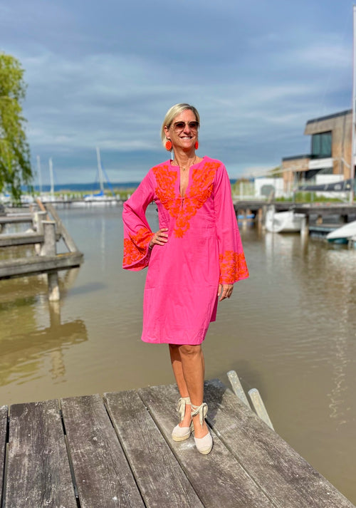 Tunika Dress "Pink loves Coral"