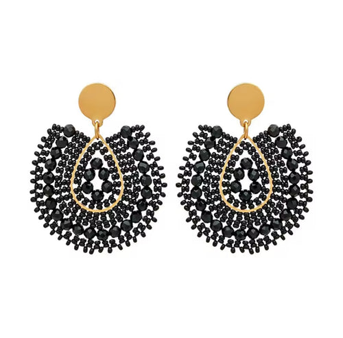 Ohrstecker Beads "Black Beauty"