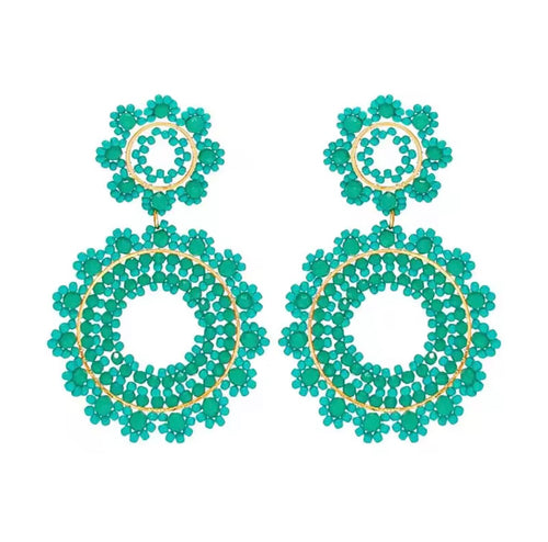 Ohrstecker Beads "Double Turquoise"