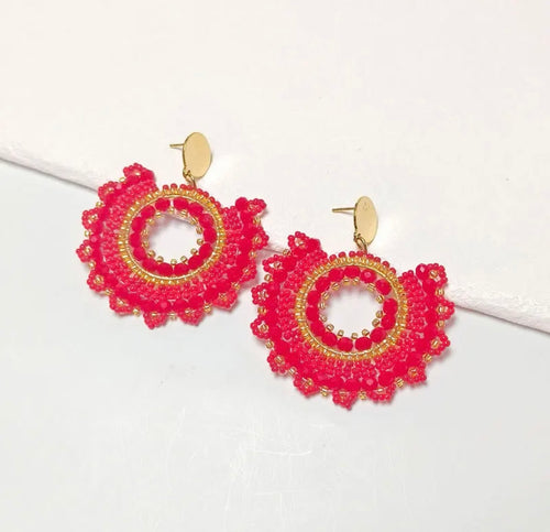 Ohrstecker Beads "Flamenco"