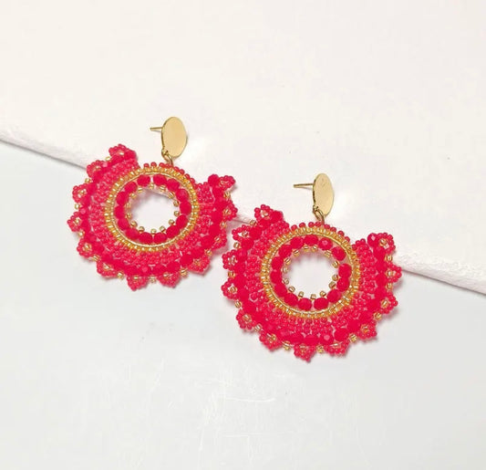 Ohrstecker Beads "Flamenco"