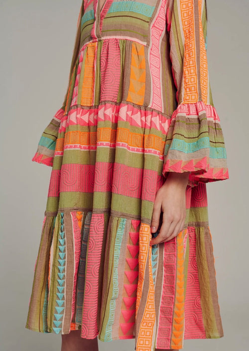 Dress Ella Midi multi pink