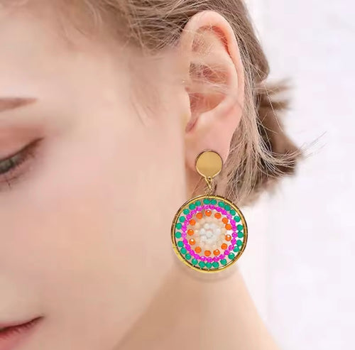 Ohrstecker Beads " Colour Explosion"