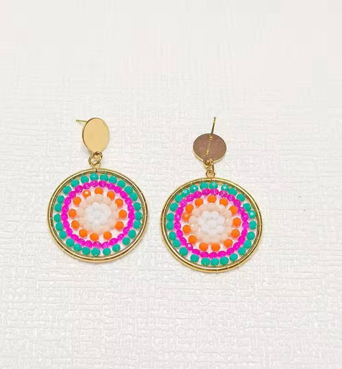 Ohrstecker Beads " Colour Explosion"