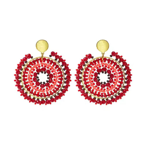 Ohrstecker Beads "Kaminfeuer"