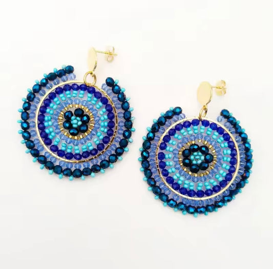 Ohrstecker Beads " Ocean"