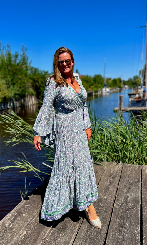 Wickeldress "Lilac Flower"